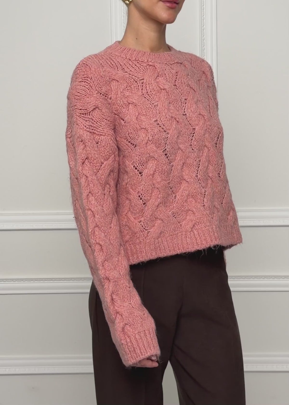 Cable knit jumper - rose by SASSYCLASSY