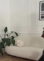 Mesh long-sleeved shirt with dots - brown