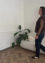 Elegant vest - brown