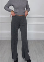 Ripphose mit Biesennaht - grau