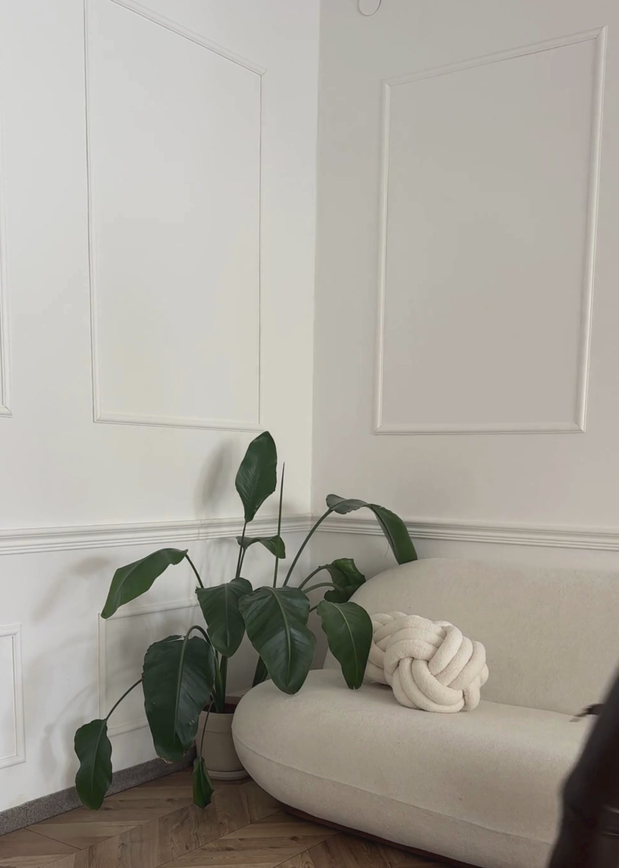 Pullover mit Ziernähten - braun