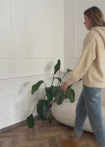 Jessica Haller bouclé knit hoodie - off-white