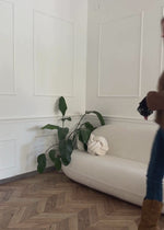 Cardigan with V -neck and button placket - brown