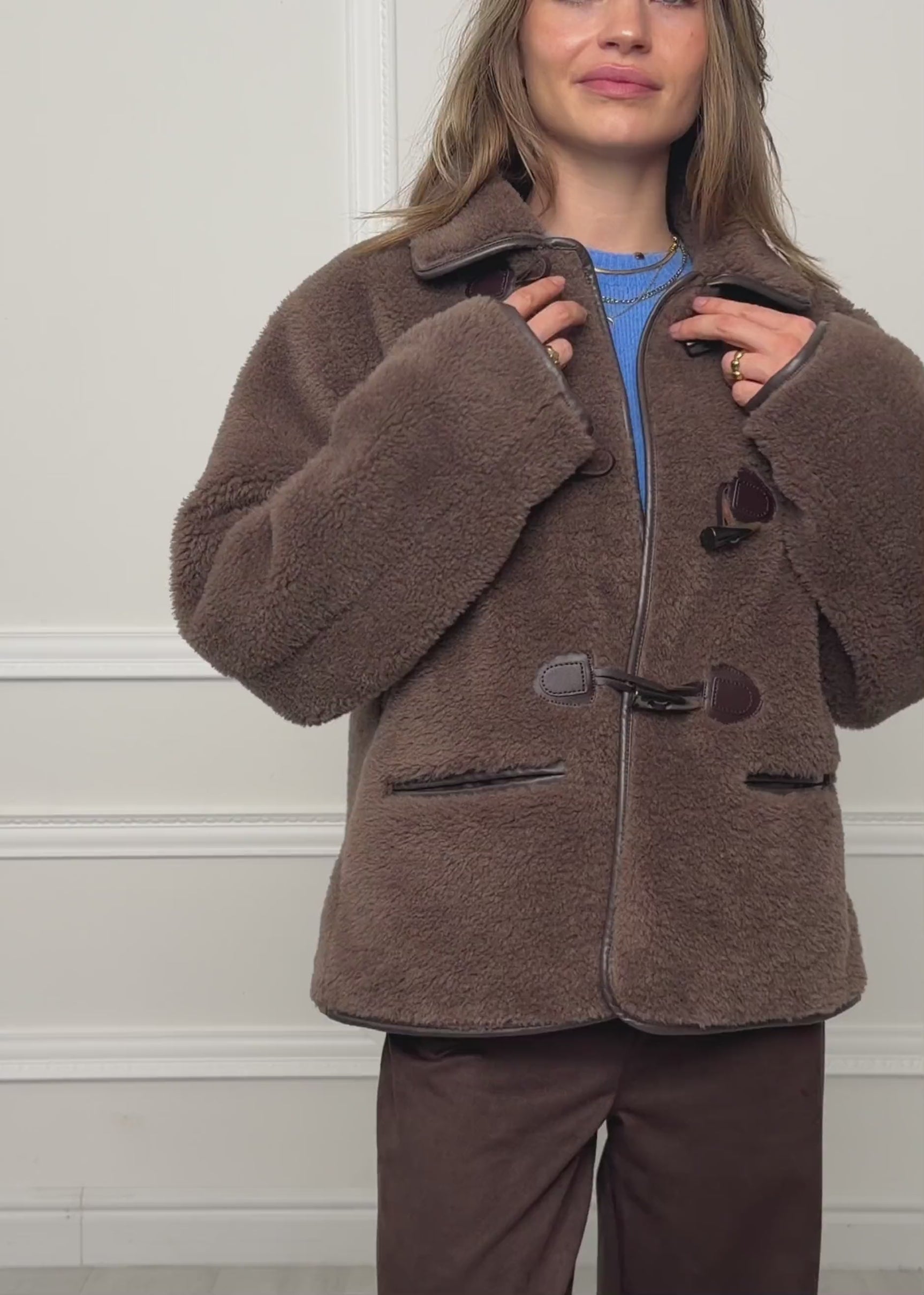 Teddyfell Jacke - braun