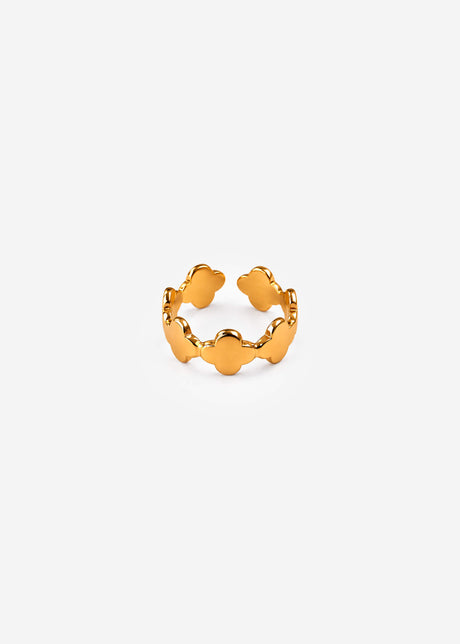 Kleeblatt Statement Ring - gold by SASSYCLASSY