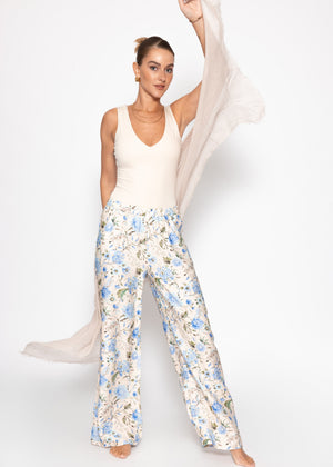 Ärmelloser Body mit V-Ausschnitt - hellbeige