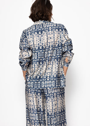 Blouse with print - blue