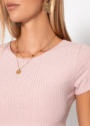 Crop-Shirt, rosa