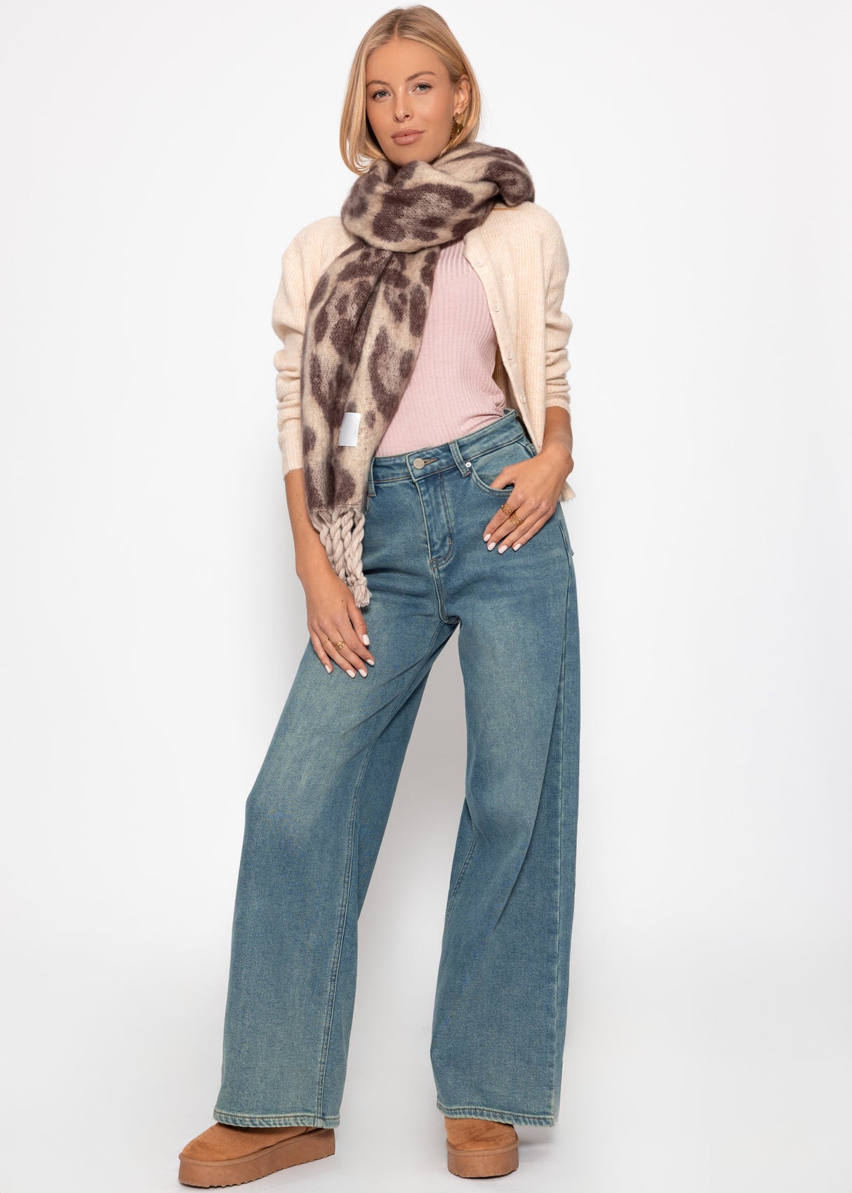 Crop-Shirt, rosa