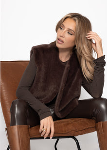 Elegant vest - brown
