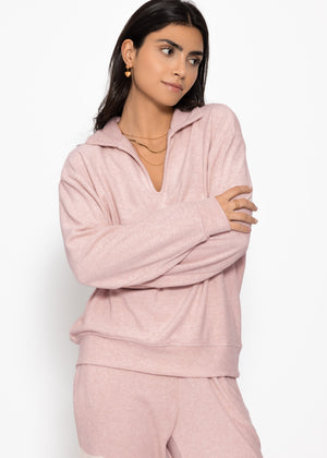Frottee Sweater - rosa