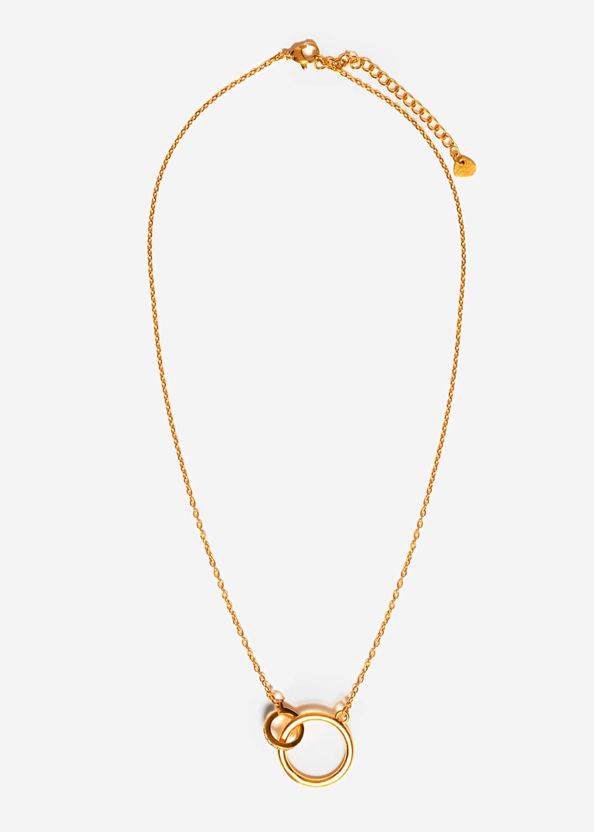 Half chain with 2 circles - gold