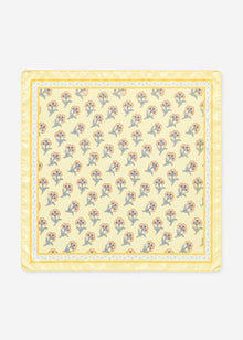 Halstuch mit Blümchen-Print - gelb