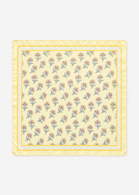 Halstuch mit Blümchen-Print - gelb by SASSYCLASSY