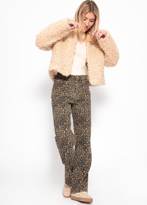 Jacke aus Teddyfell - offwhite