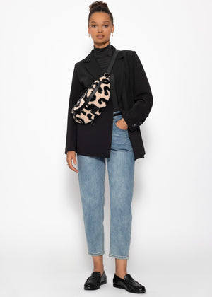 Long-sleeved turtleneck shirt - black