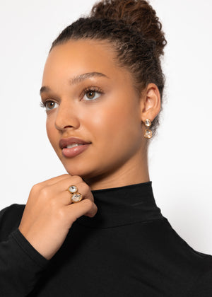 Long-sleeved turtleneck shirt - black