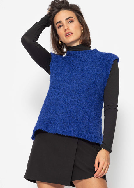 Casual knit pullover - cobalt blue by SASSYCLASSY