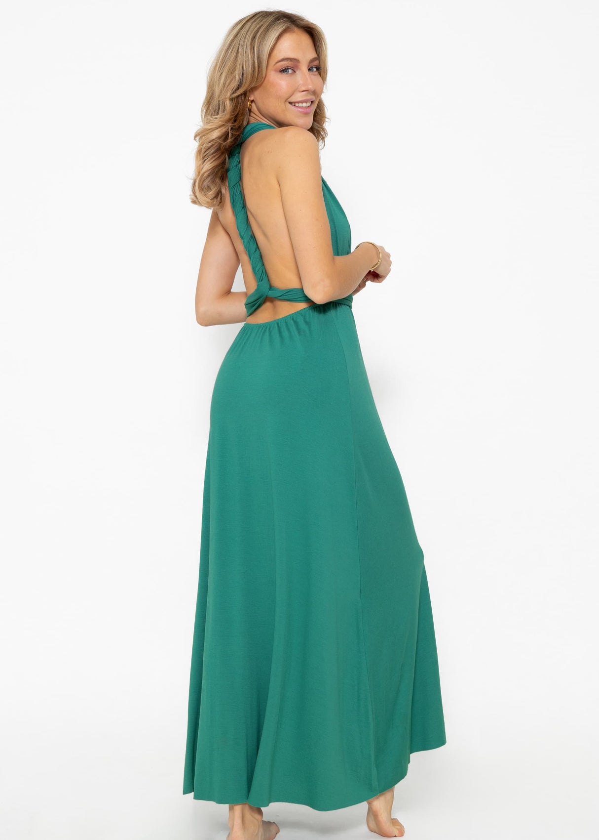 Maxi Multiway Kleid, grün