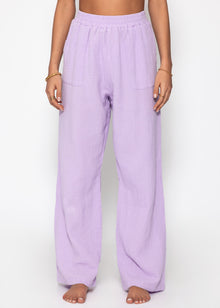 Muslin pants - lilac
