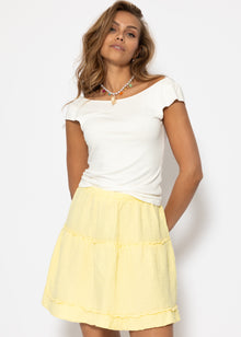 Musselin Rock with Volant - butter yellow