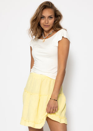 Musselin Rock with Volant - butter yellow