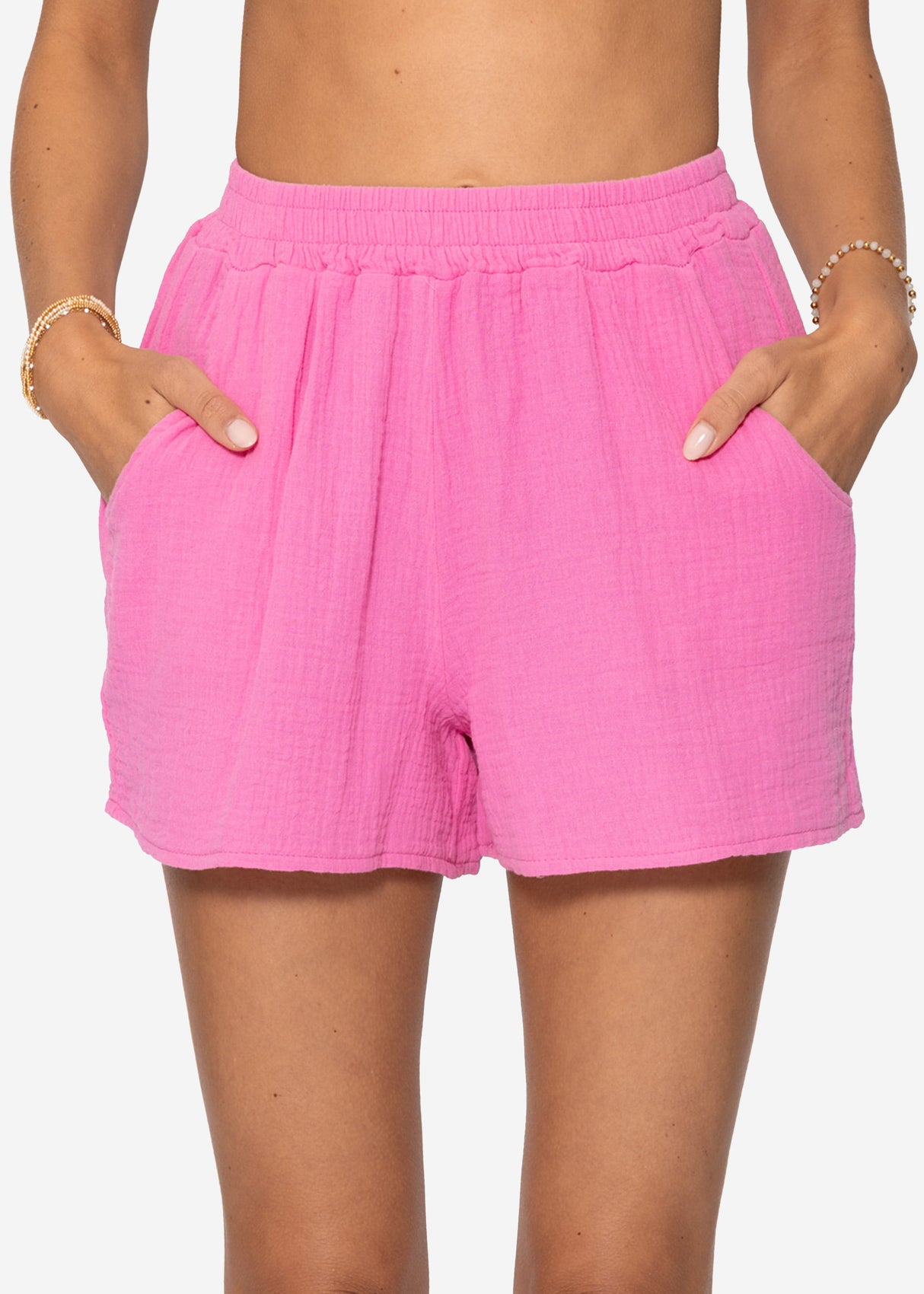 Muslin shorts, pink