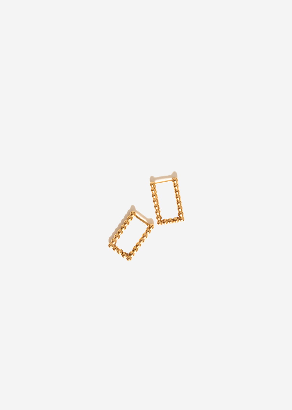 Ear connector with balls - gold