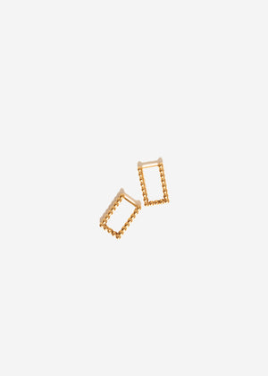 Ear connector with balls - gold