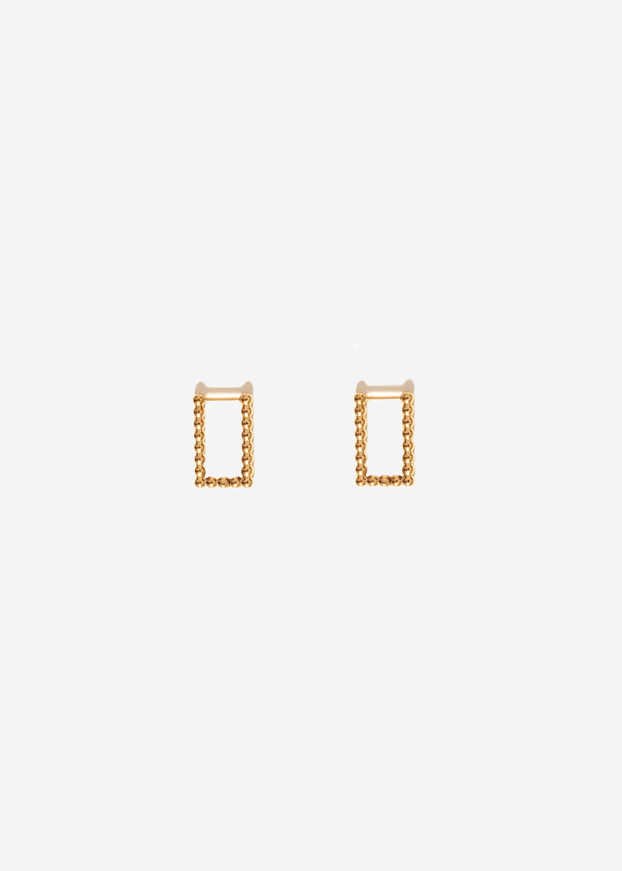 Ear connector with balls - gold