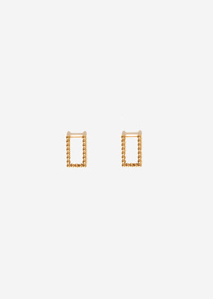 Ear connector with balls - gold