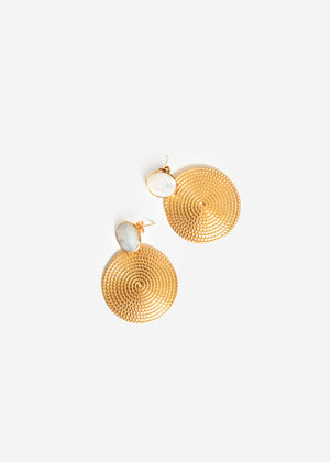 Ear connector with a round trailer - gold
