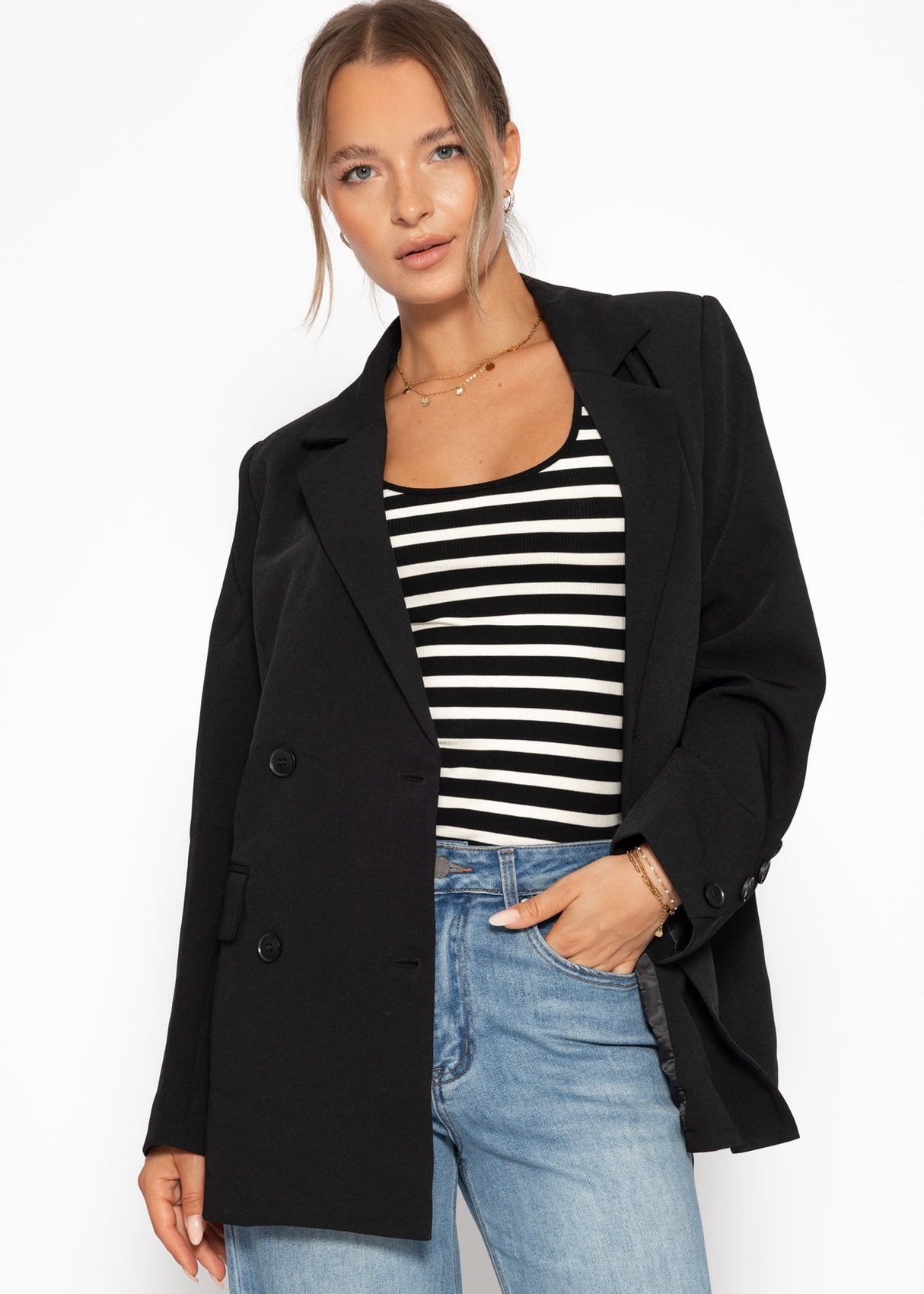 Oversize Blazer - schwarz