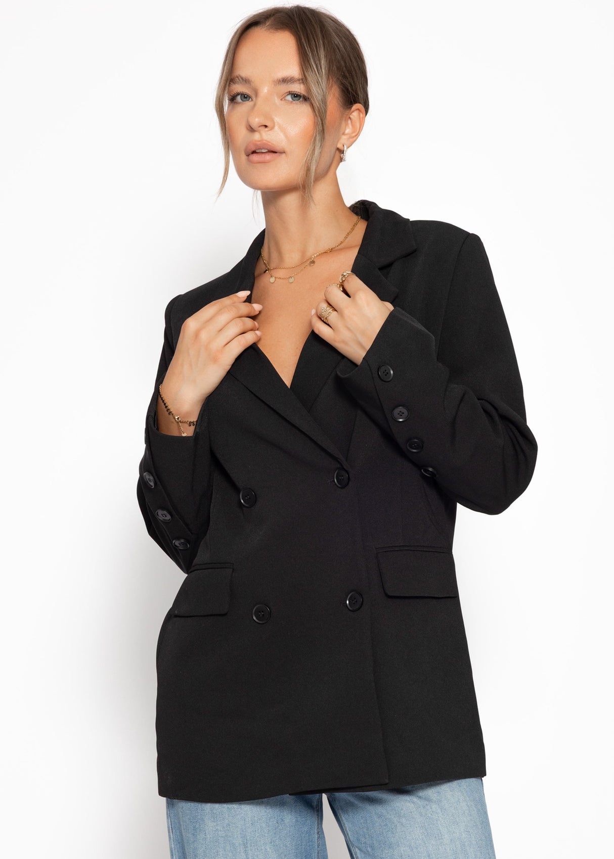 Oversize Blazer - schwarz