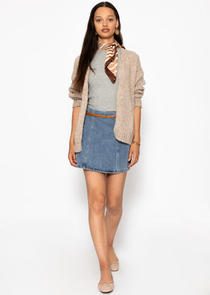 Oversized cardigan - beige