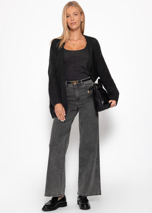 Oversized cardigan - black