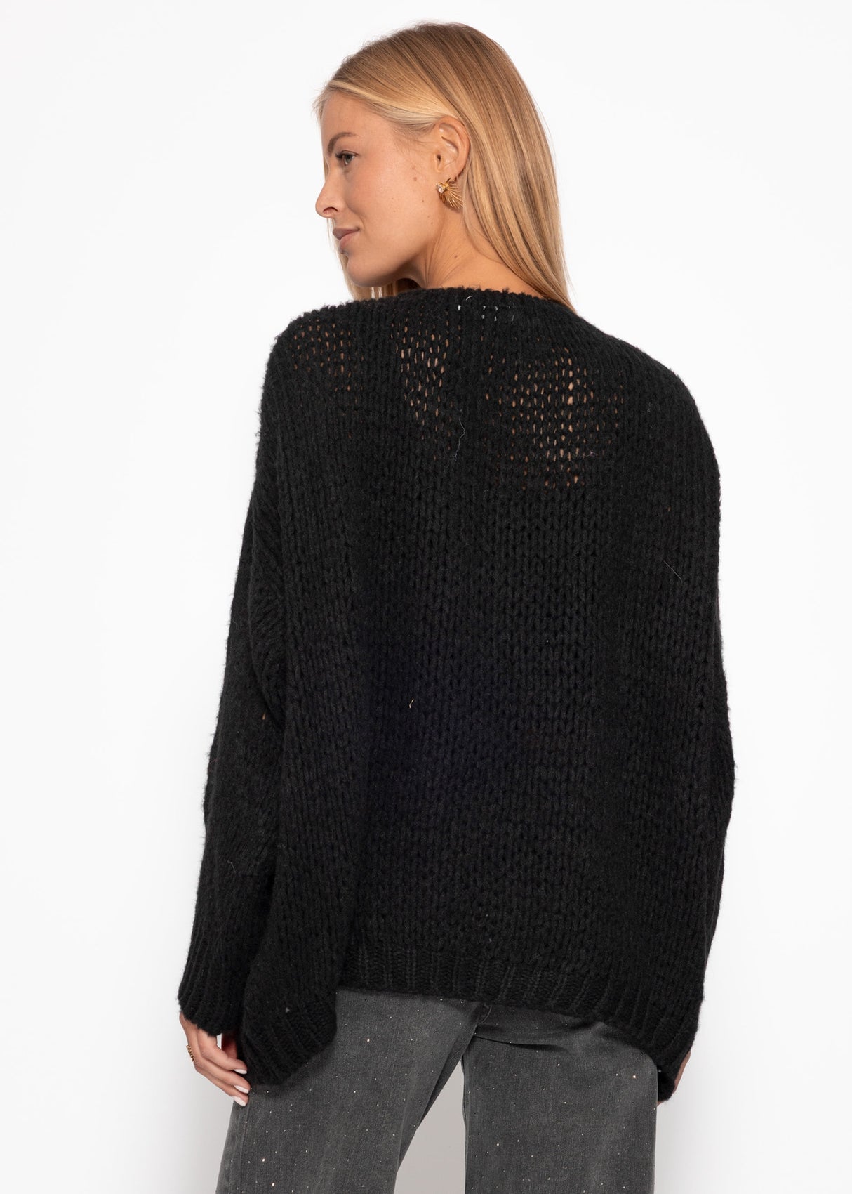 Oversized cardigan - black