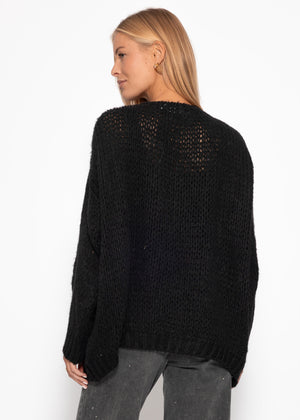 Oversized cardigan - black