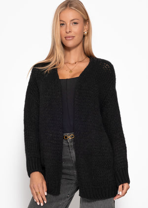 Oversized cardigan - black