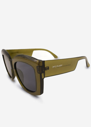 Oversized sunglasses - khaki