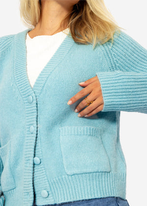 Raglan Cardigan - light blue