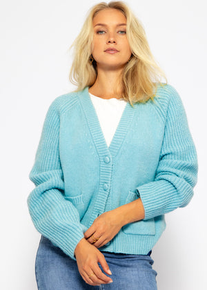 Raglan Cardigan - light blue