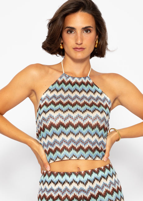 Rückenfreies Top - blau von SASSYCLASSY