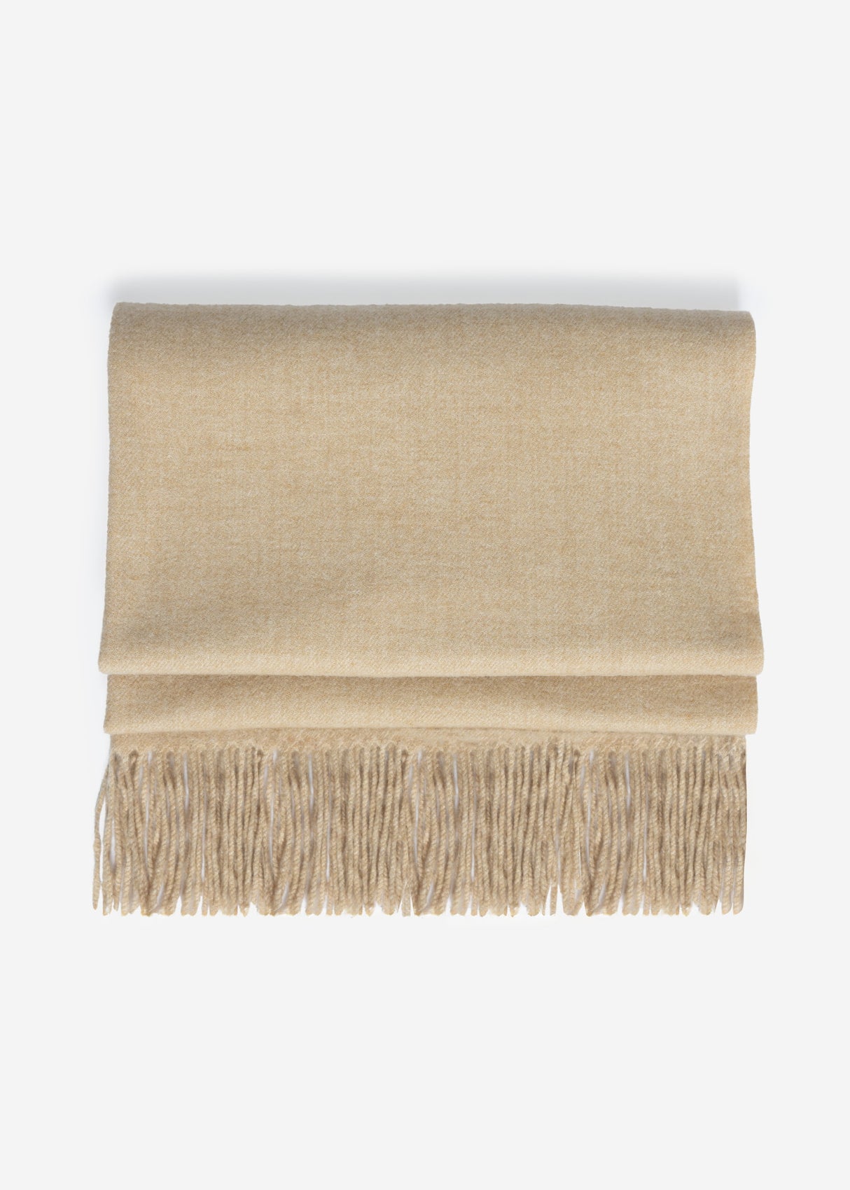 Soft scarf with cashmere - beige