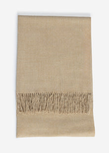 Soft scarf with cashmere - beige