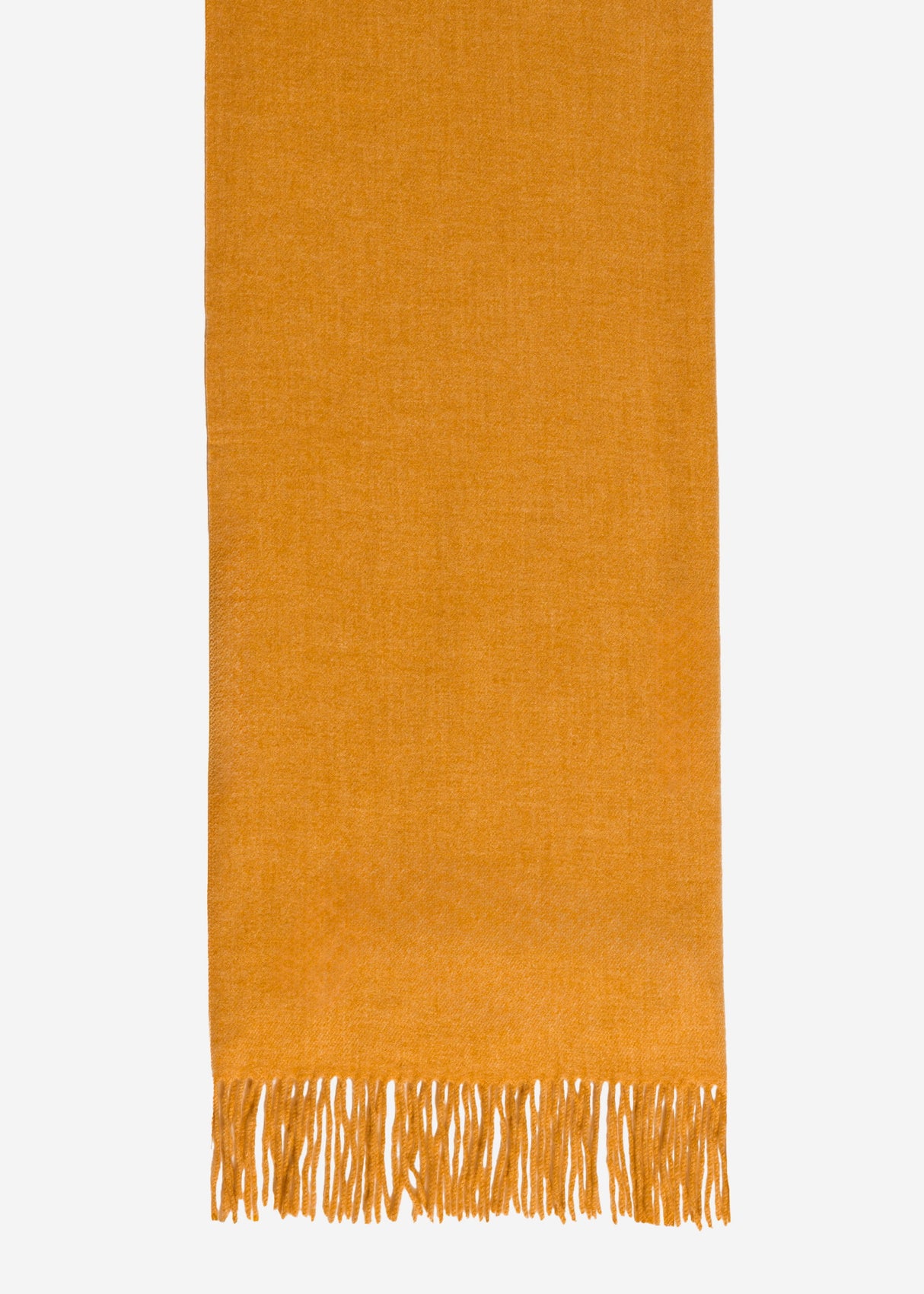 Soft scarf with cashmere - mustard yellow