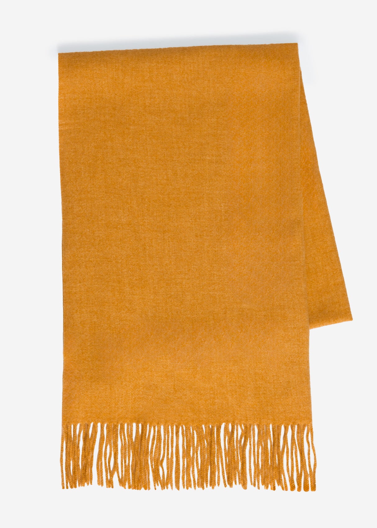 Soft scarf with cashmere - mustard yellow