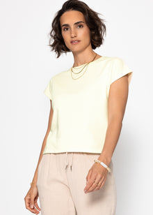 Sweatshirt with back detail - butter yellow