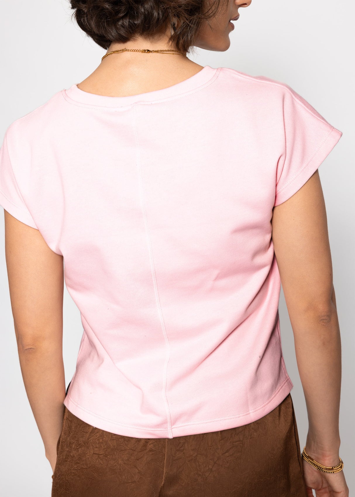 Sweatshirt with back detail - pink