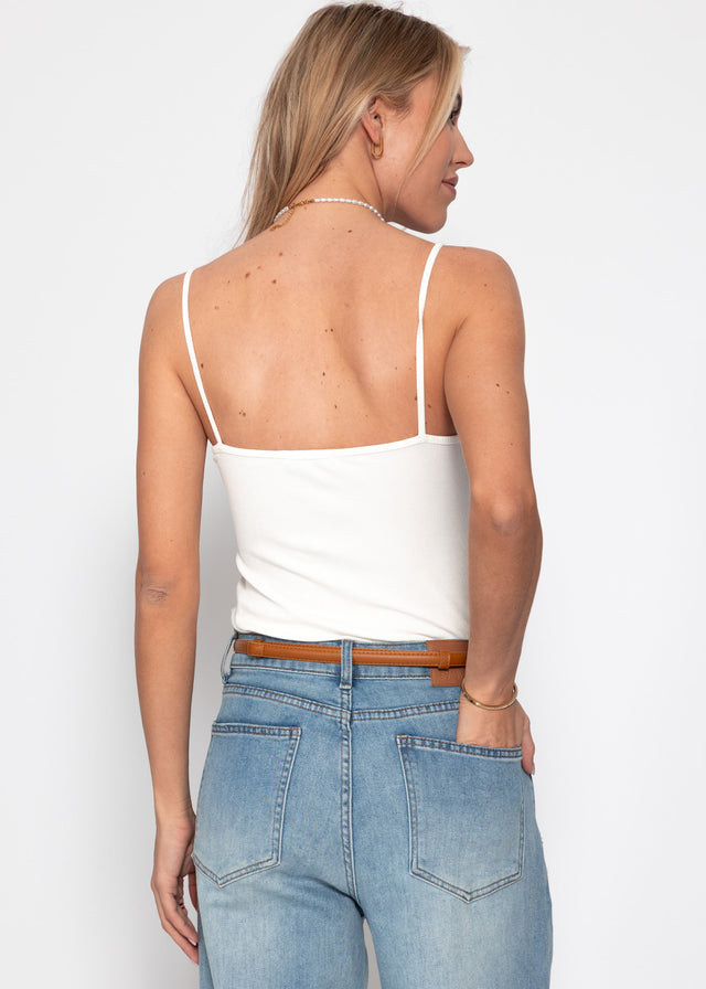 Träger Top - offwhite